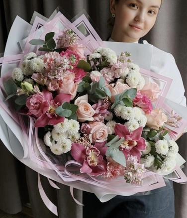 Букет Вуаль в магазине Кактус г. Сургут